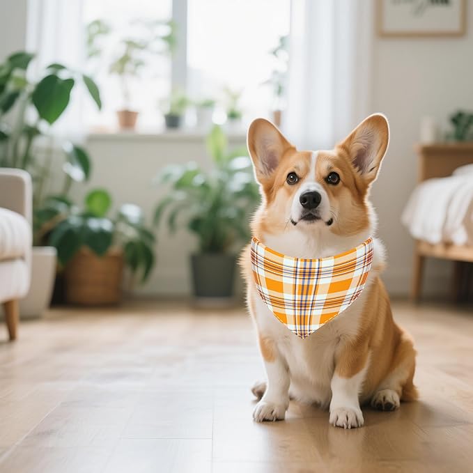 30 Pcs Plaid Dog Bandanas for Small Dogs Medium Stitch Dog Bandana Bulk - Image 7