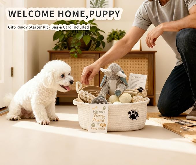 Dog Gift Basket – Puppy Starter Kit, Welcome New Puppy Gift Basket - Image 2