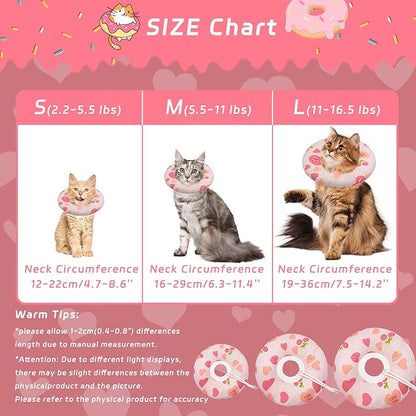Cat Cone Soft Collar, Adjustable Cat Recovery Collar - Image 2