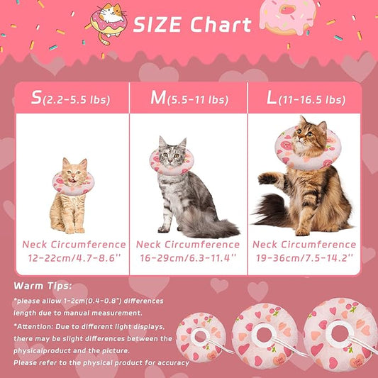 Cat Cone Soft Collar, Adjustable Cat Recovery Collar - Image 2
