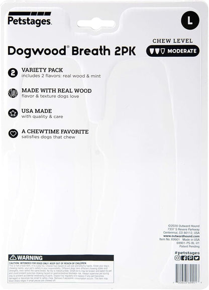 Pupstages by Petstages Dogwood Breath Dog Chew Toy – Real-Wood Blend, Moderate - Image 3