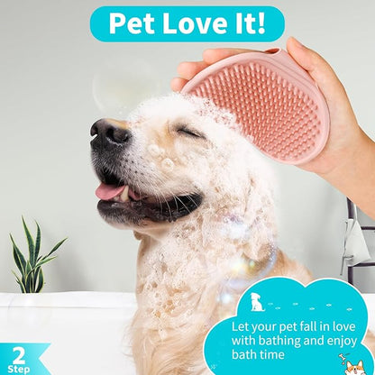 Comotech 6PCS Dog Bath Brush & Dog Toothbrush | Adjustable Handle Shampoo Brush - Image 3