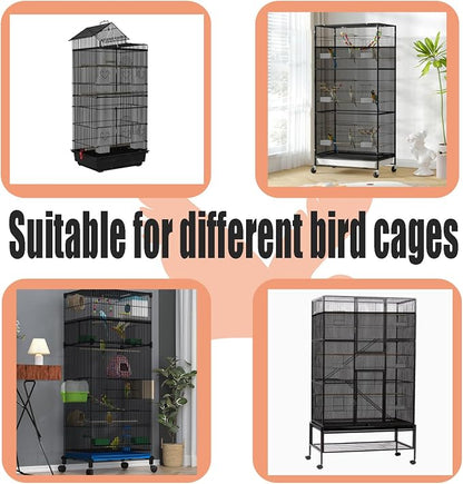 Bird Cage Seed Catcher, Large Birdcage Net Cover, Bird Cage Accessories - Image 6