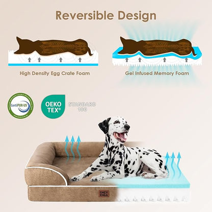 EHEYCIGA Orthopedic Dog Beds for Extra Large Dogs, Waterproof Memory Foam XL - Image 4