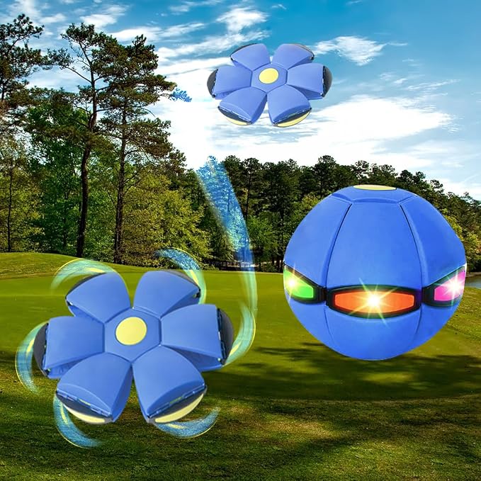 FlidRunest 2PCS Pet Toy Flying Saucer Ball, Flying Saucer Balls Dog Toy - Image 4