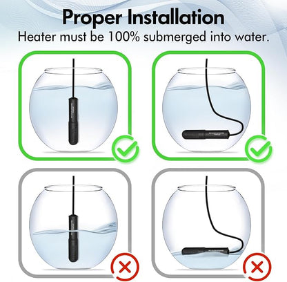 Orlushy 25W Small Submersible Aquarium Heater, Constant Temperature Betta Fish - Image 7