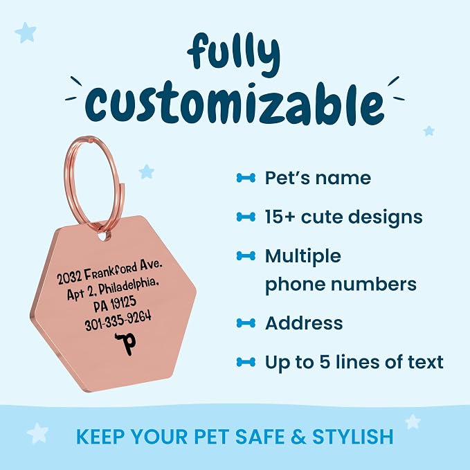 PawFurEver Custom Engraved Pet ID Tag – Personalized Dog Name Tag - Image 3