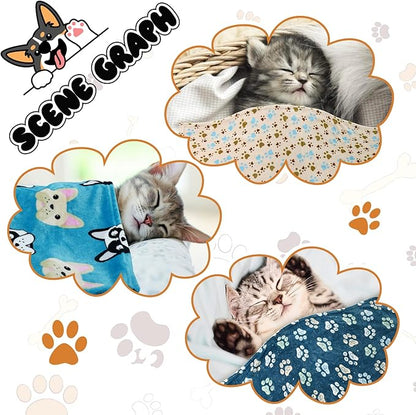 Rezutan 1 Pack 3 Blankets for Dogs, Dog Blanket for Small Pet Cat, Premium Soft - Image 6