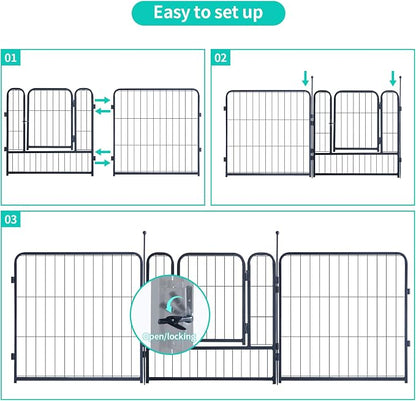 Dog Playpen, Portable Outdoor Dog Fence, Dog Playpen - Image 4