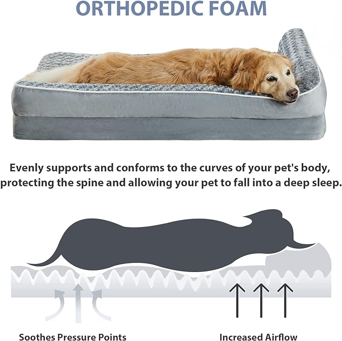 BFPETHOME Orthopedic Dog Bed for Extra Large Dogs-Big Waterproof Sofa Dog Bed - Image 3