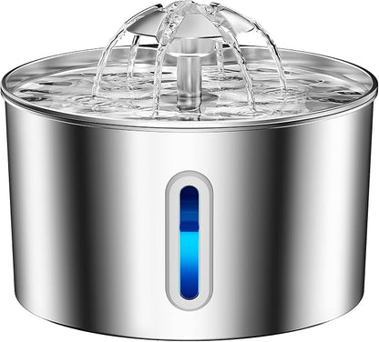 Cat Water Fountain Stainless Steel - 74oz/2.2L Corded Pet Water Dispenser - Image 9