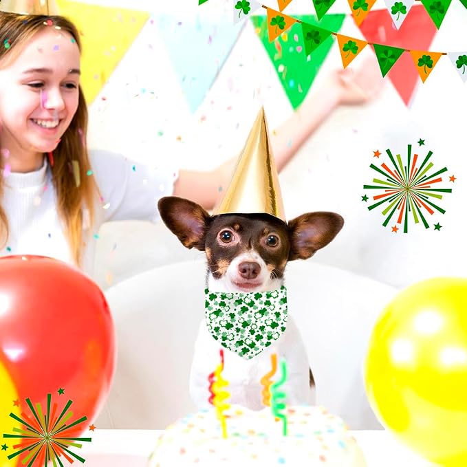 St. Patrick's Day Dog Bandana, 2 Pack Adjustable Holiday Party Pets Saint - Image 6