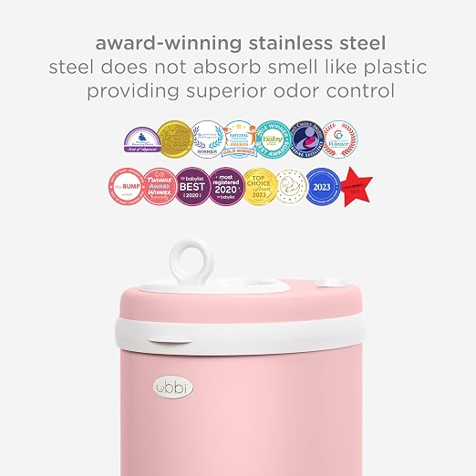 Ubbi Stainless Steel Diaper Pail, Odor Locking, No Special Bag Required - Image 4