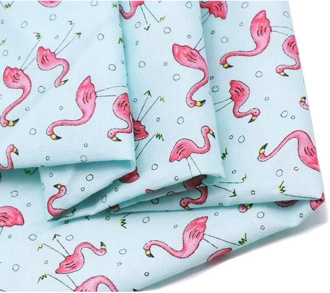 ARING PET Summer Dog Bandanas, Light Blue Flamingo Kerchief Triangle Bibs Scarf - Image 2