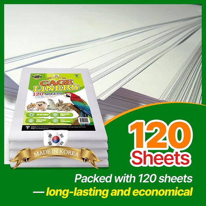 TORTO9 Cage Liner Sheets for Birds – 120 Pack, 11 x 17 in, 1.5 lb | Acid-Free & - Image 7