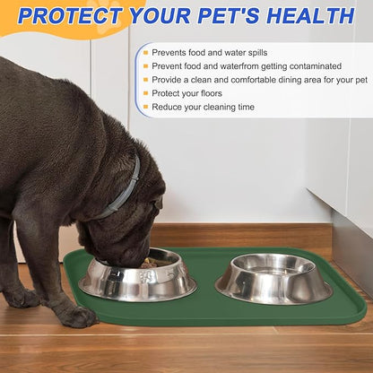 Silicone Pet Feeding Mat with Raised Edge - Image 5