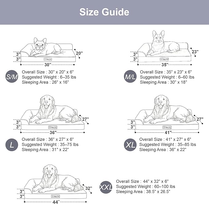 Orthopedic Dog Bed for Small and Medium Dogs, Memory Foam Pet Bed - Image 2