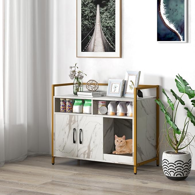 Giantex Cat Litter Box Enclosure - Image 2