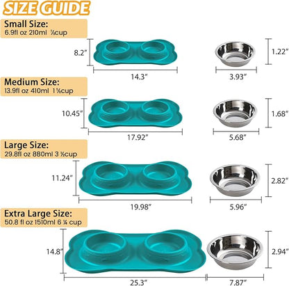 Hubulk Pet Dog Bowls 2 Stainless Steel Dog Bowl - Image 4