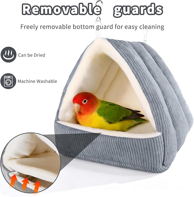 Medium Winter Warm Bird House and Bird Bed - Image 4