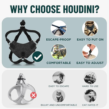 Houdini™ Escape Proof Cat Harness and Leash Set by OutdoorBengal – Tactical Vest - Image 3