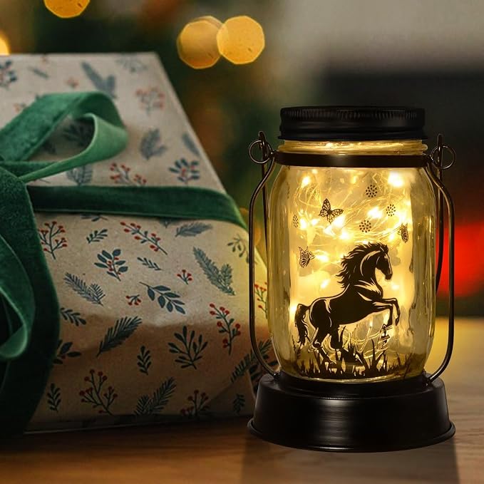 kyoryuger Horse Gifts for Women/Men Horse Lovers Solar Lantern Mom Birthday - Image 7