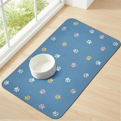 Pet Feeding Mat Absorbent Dog Mat by YetstockDirect