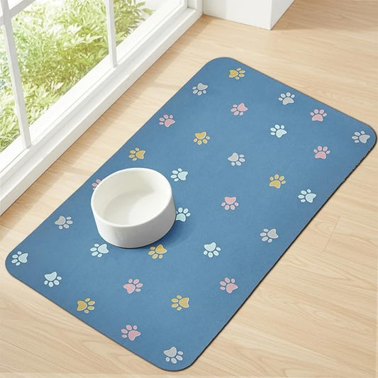 Pet Feeding Mat Absorbent Dog Mat by YetstockDirect