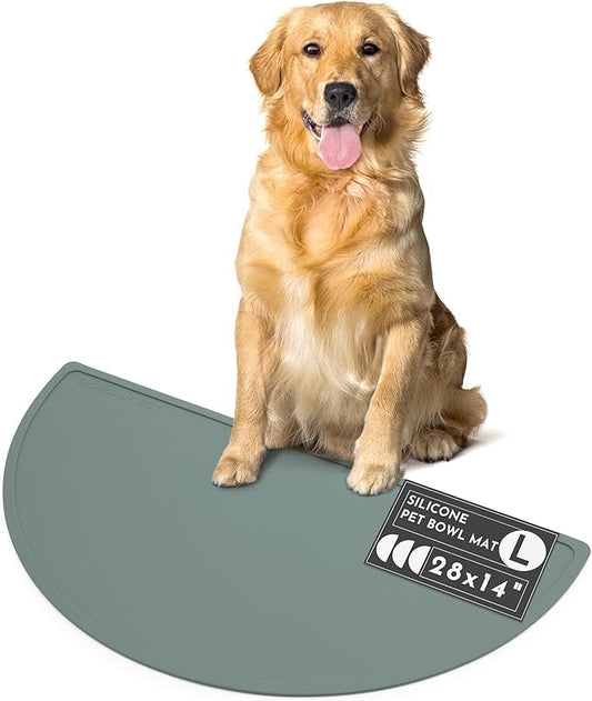 Should We Go - Waterproof Silicone Pet Food Mat - Non-Slip, Spill-Proof Feeding by ShouldWeGo
