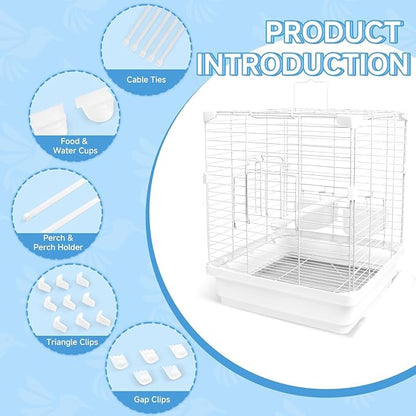 Small Bird Cage for Parakeets, Budgies & Canaries and More Small Birds - Image 3