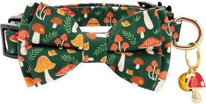 2 Pack Cotton Cat Collar with Bow Tie and Bell - Image 3