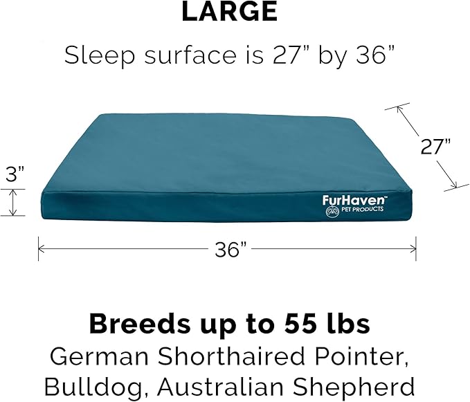 Furhaven Indoor/Outdoor Logo Oxford Polycanvas Mattress - Image 2
