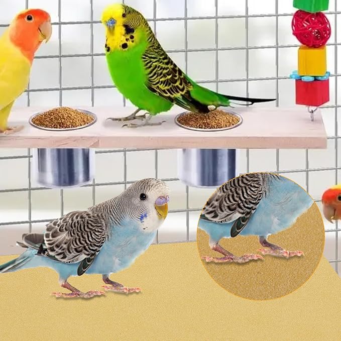 50 PCS Gravel Liner Paper for Bird Cage 10 x 16 Inch Bird Cage Paper Liners - Image 5