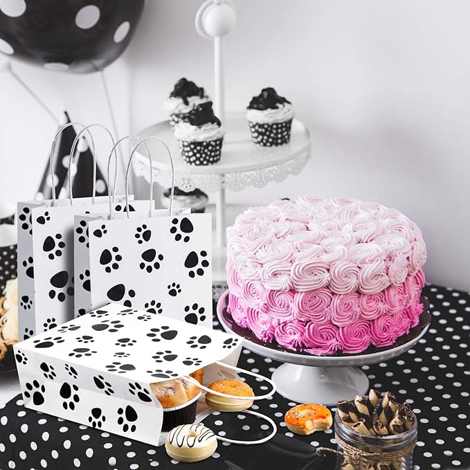 Blulu 20 Pcs Puppy Dog Paw Gift Bags - Image 4