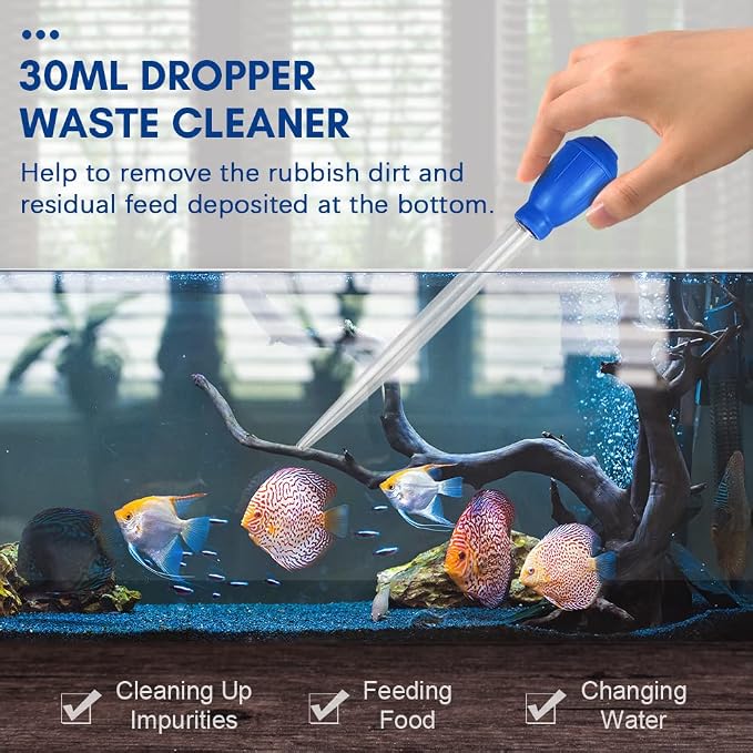 Haofy 5 in 1 Aquarium Fish Tool Cleaning Tools Kit Aquarium Gravel Cleaner - Image 3