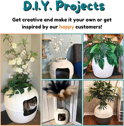 Good Pet Stuff Hidden Litter Box Planter, Decorative Cat Litter Enclosure - Image 13
