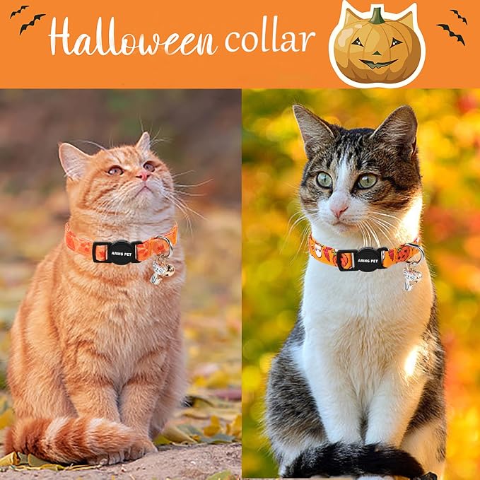 ARING PET 2 Pack Fall Cat Collars-Cute Cat Collar Breakaway - Image 3