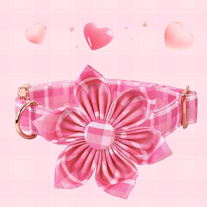 Lionheart Glory Dog Collar, Cute Floral Pattern Pet Collar Adjustable Pet Collar - Image 2