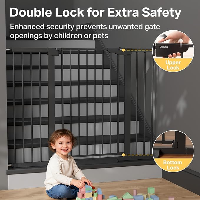 Cumbor 36" Extra Tall 29.7"-51.5" Baby Gate - Image 4