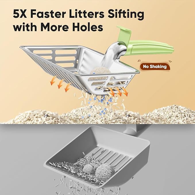 Metal Cat Litter Scoop, Large Cat Scooper - Image 7