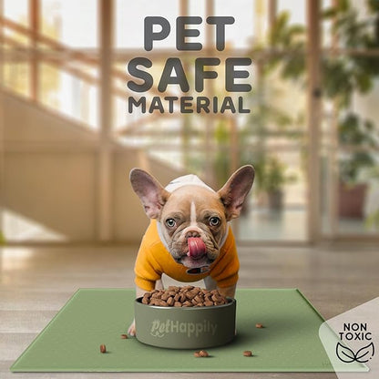 Dog Food Mat - 28x18 Raised Edges Dogs Mat - Image 3