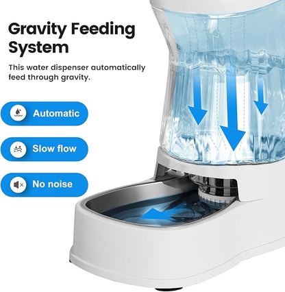 Gardner Pet Automatic Dog Water Dispenser Gravity Stainless Steel Water Waterer - Image 5