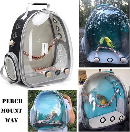 Bird Rope Stand Perch, Easy Mount on Backpack Carrier and Cage - Image 2