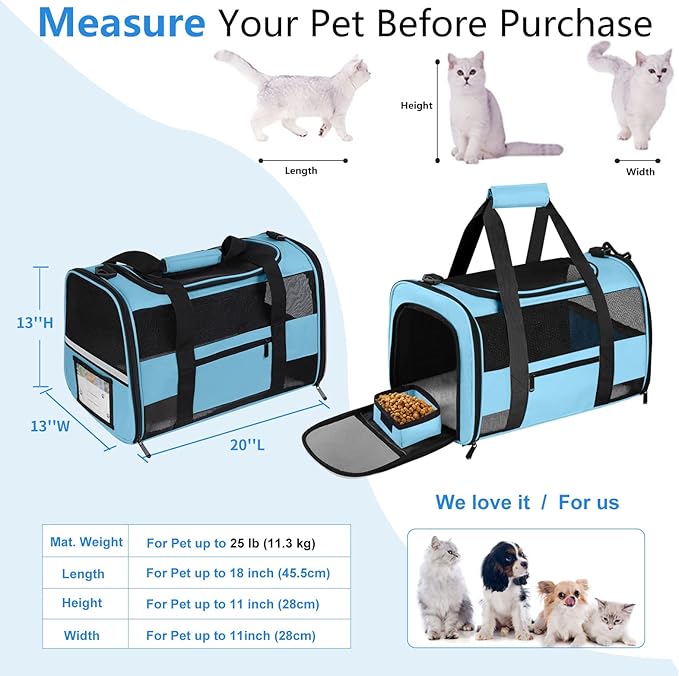 Large Cat Carrier Dog Carrier, Pet Carrier - Image 2