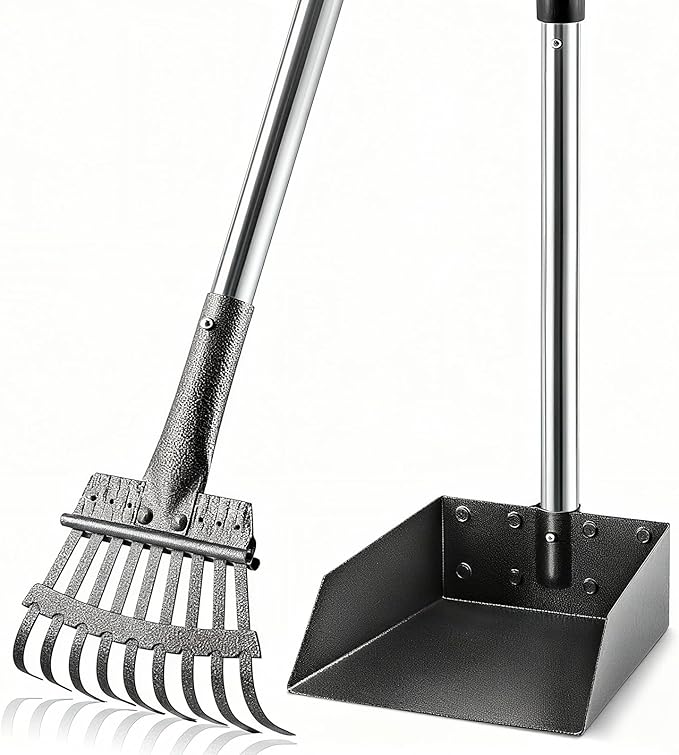 Pooper Scooper, Long Handle Pet Supplies Dog Pooper Scooper by ROIUBPO