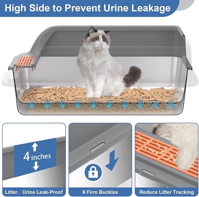 Stainless Steel Sifting Litter Box - Image 4