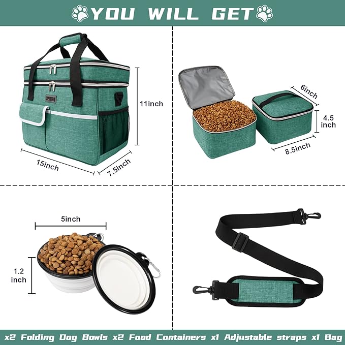 BAGLHER Dog Travel Bag for Supplies - Image 2