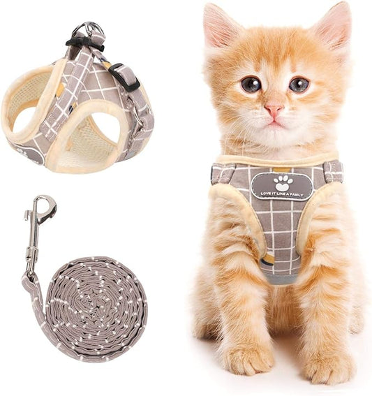 Khaki-Pattern, XS Cat & Dog Vest Harness by NCMAMA