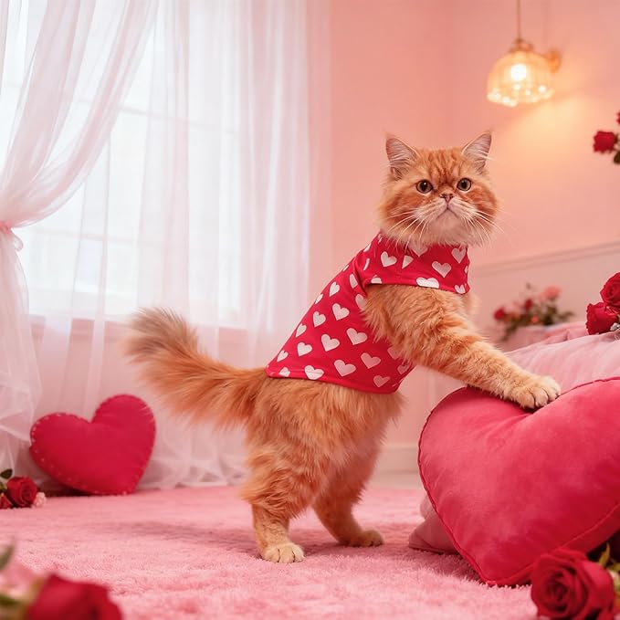 EXPAWLORER Cat Valentines Outfit Sweater - Image 6