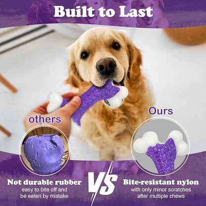 Tough Dog Toys, Dog Toys for Aggressive Chewers Breed, Aggressive Chew Toys for - Image 2
